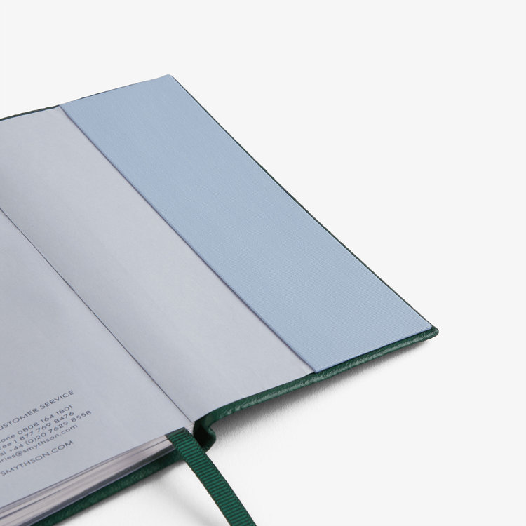 Smythson 【予約】2027 Panama Weekly Diary in Pastegrain FOREST GREEN