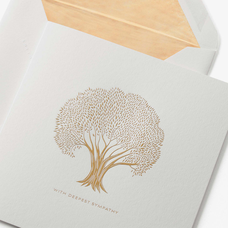 Greetniging Sympathy Tree Card