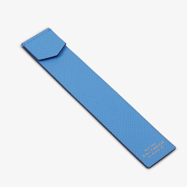 Smythson Panama Bookmark NILE BLUE
