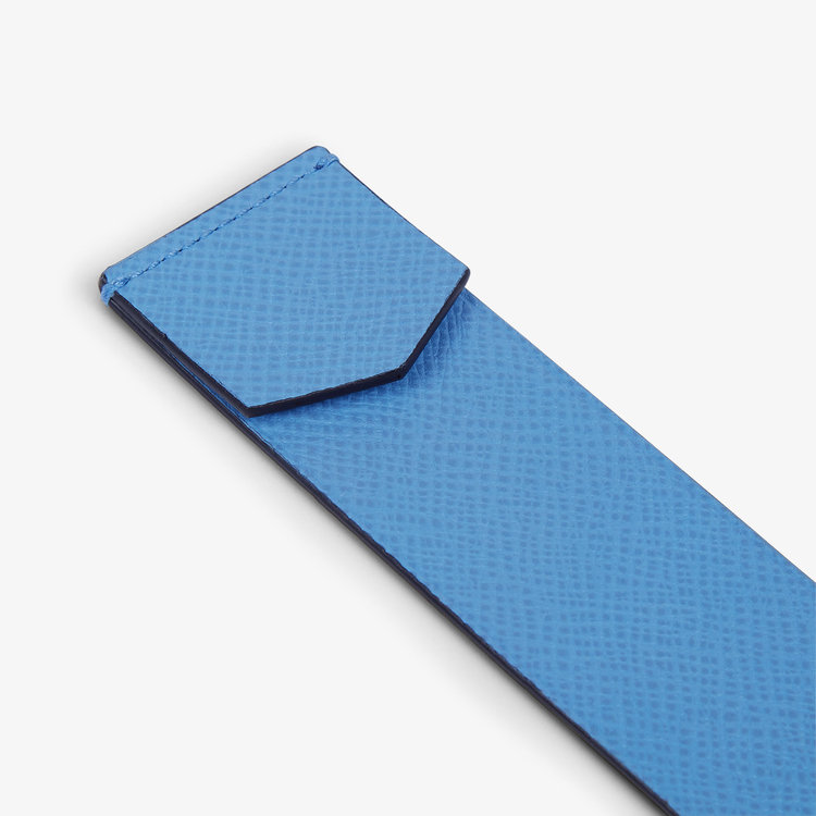 Smythson Panama Bookmark NILE BLUE