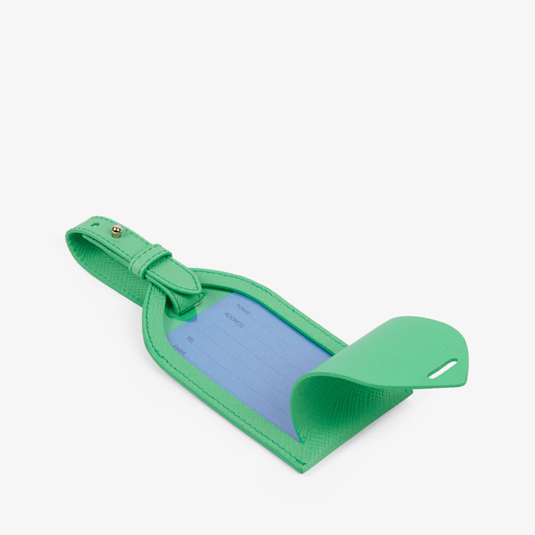 Smythson Panama Luggage Tag SHAMROCK