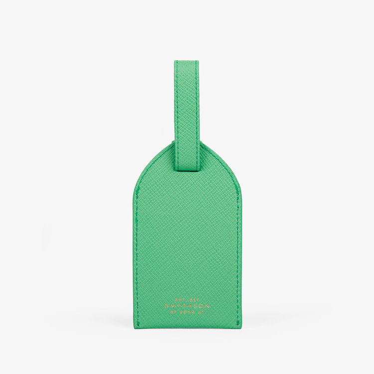 Smythson Panama Luggage Tag SHAMROCK