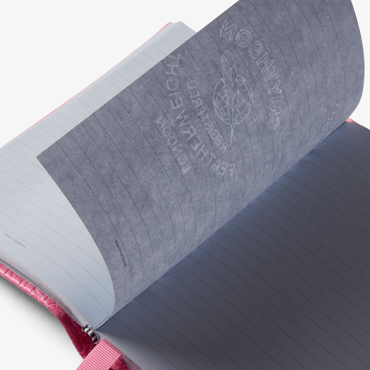 Smythson Chelsea Notebook in Mara FLAMINGO