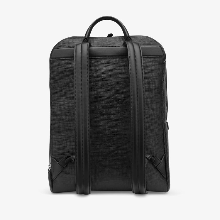Smythson Panama Zip Around Backpack  BLACK