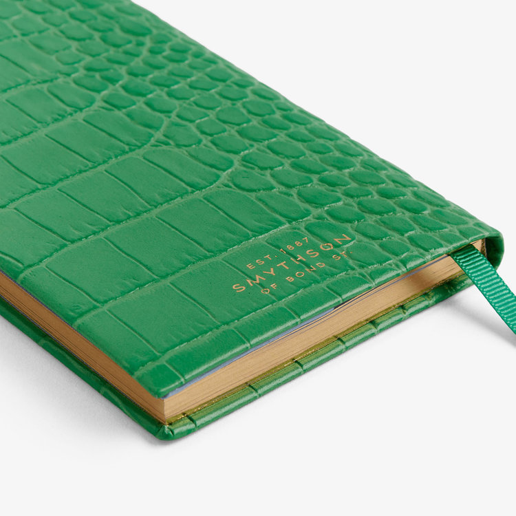 Smythson 【予約】2027 Panama Weekly Diary in Mara JADE