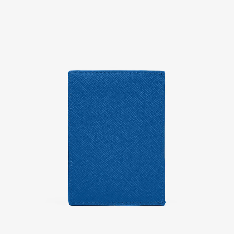 Smythson Panama 773 Card Holder CERULEAN