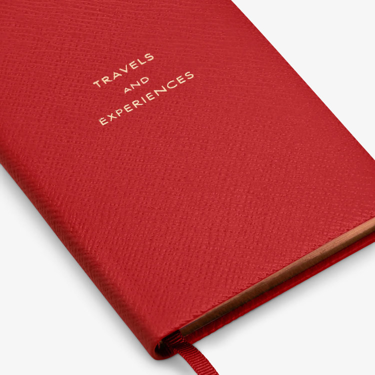 Smythson Pastegrain Panama Travel And Experiences SCARLET RED