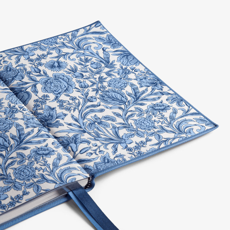 Smythson 【予約】2027 Soho Liberty Weekly Diary in Pastegrain NILE BLUE