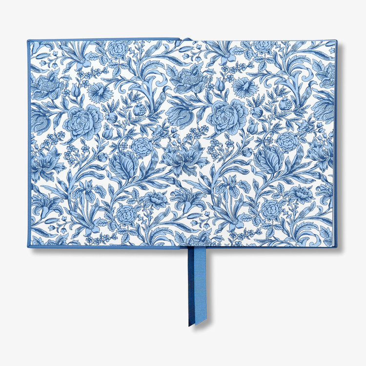 Smythson 【予約】2027 Soho Liberty Weekly Diary in Pastegrain NILE BLUE