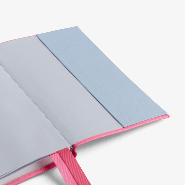 Smythson 2027 Chelsea Weekly Diary in Pastegrain FLAMINGO