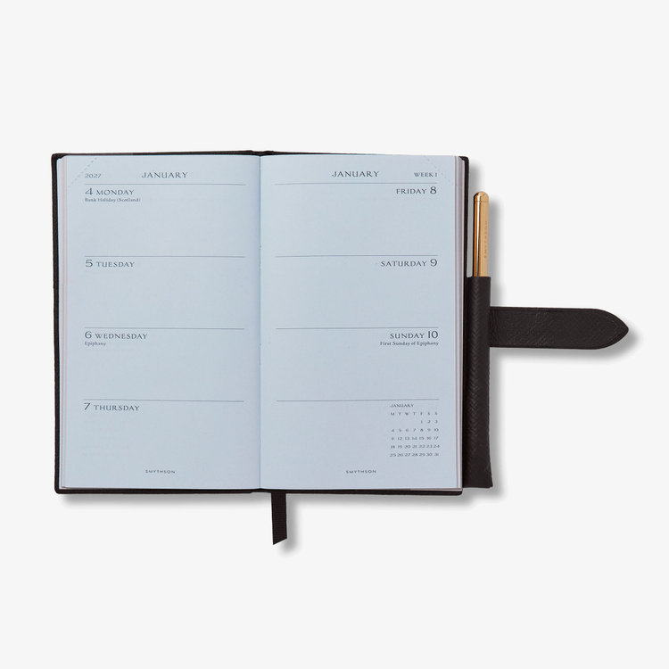 2027 Panama Weekly Diary with Pencil in Pastegrain