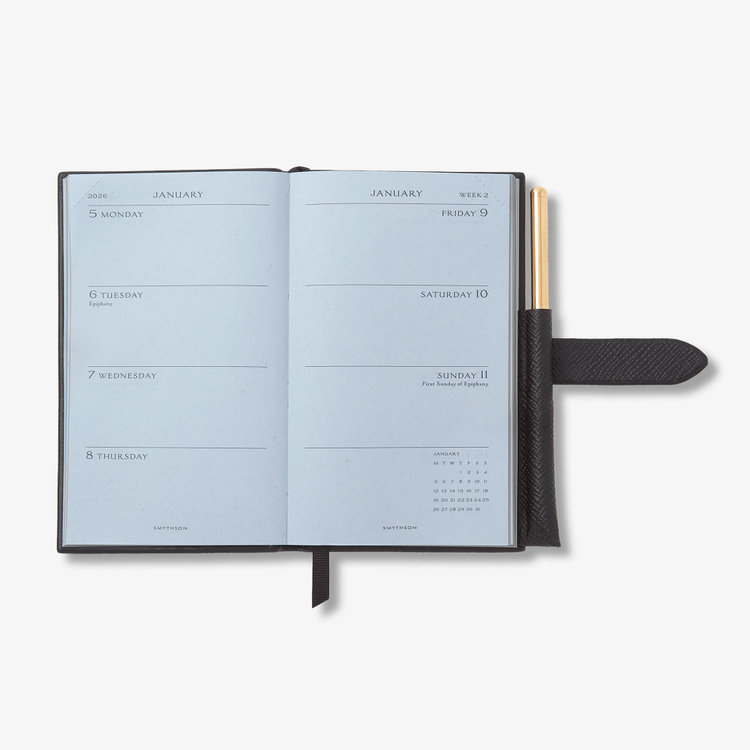 【予約】2027 Panama Weekly Diary with Pencil in Pastegrain