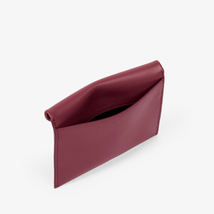Smythson Envelope Pouch in Milton BRICK