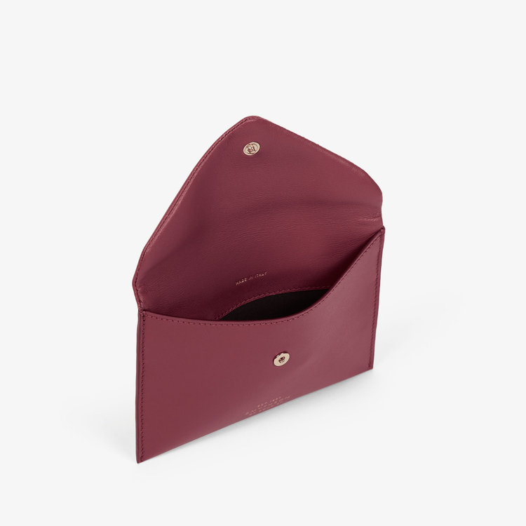 Smythson Envelope Pouch in Milton BRICK