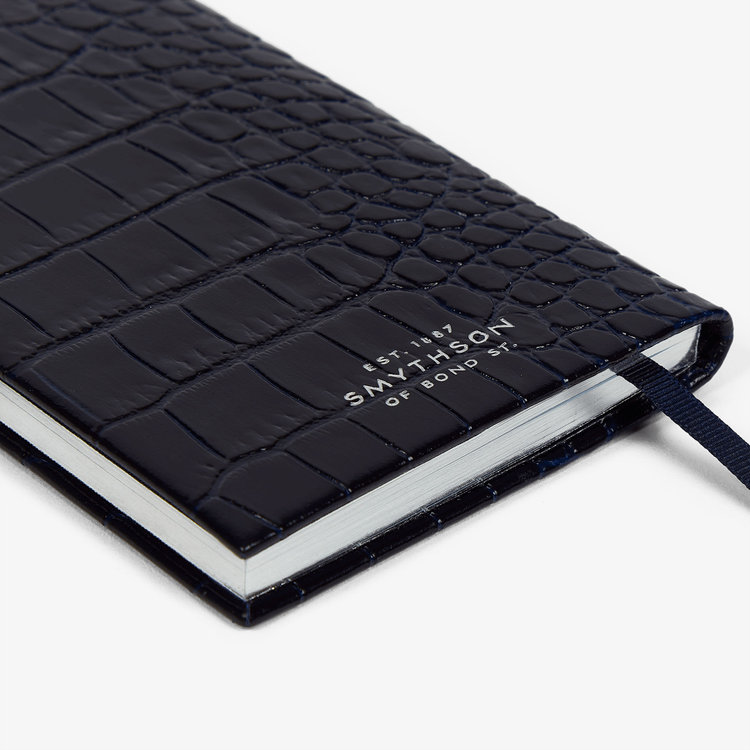 Smythson Mara 2026 Panama Weekly Diary  NAVY