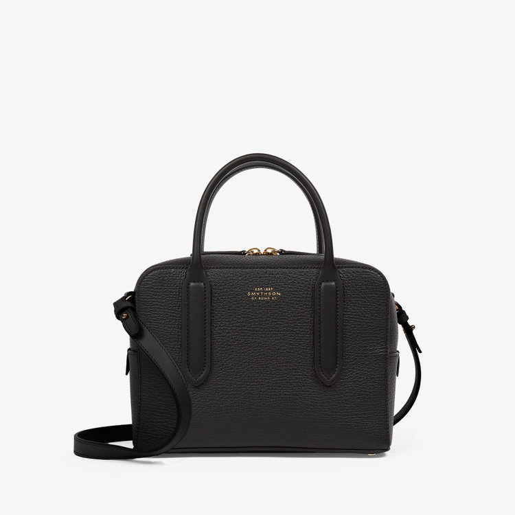 Smythson Ludlow Mini Lytton Bag BLACK