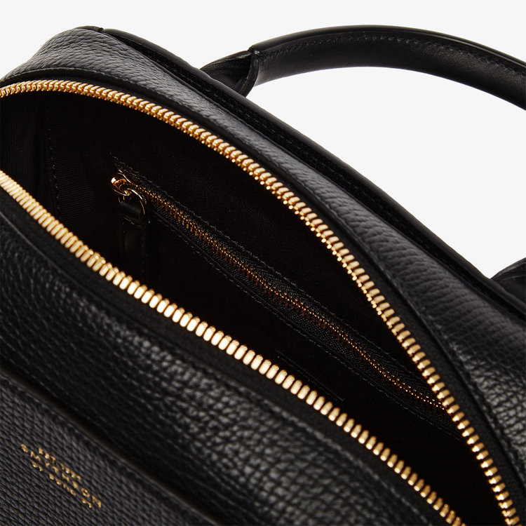 Smythson Ludlow Mini Lytton Bag BLACK