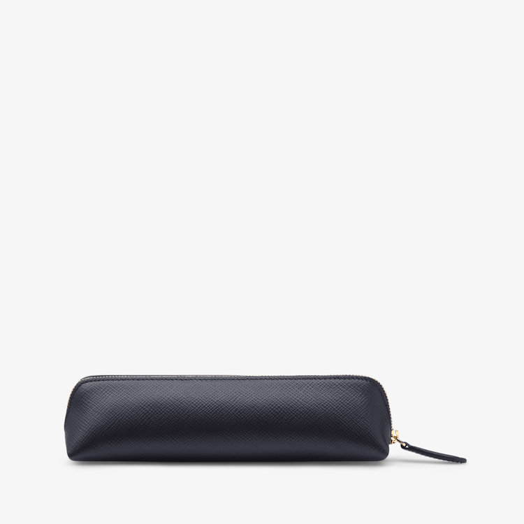 Smythson Panama Pencil Case NAVY