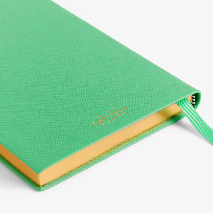 Smythson Pastegrain Soho Notebook SHAMROCK