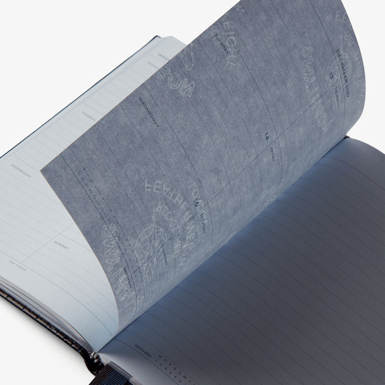 Smythson 【予約】2027 Soho Weekly Diary in Mara NAVY