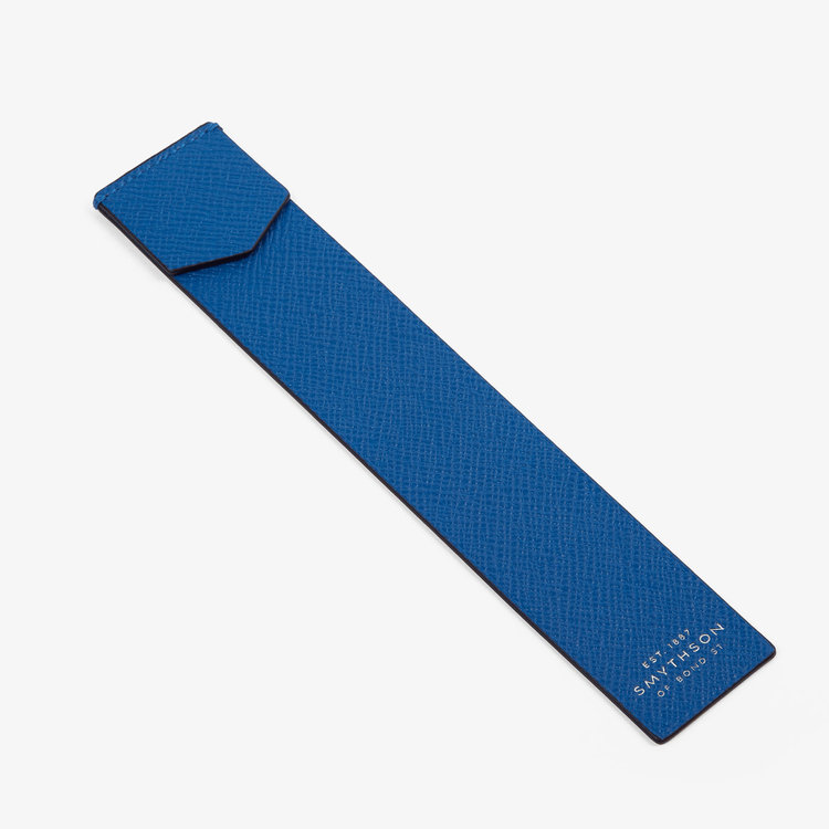Smythson Panama Bookmark CERULEAN
