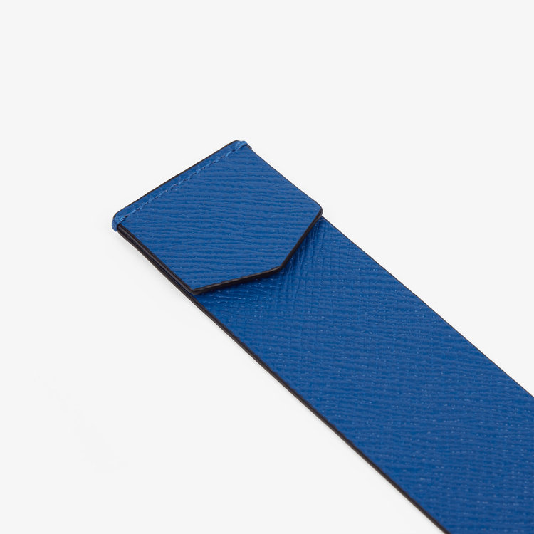 Smythson Panama Bookmark CERULEAN