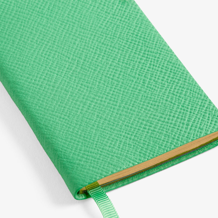 Smythson Pastegrain Wafer Notebook SHAMROCK