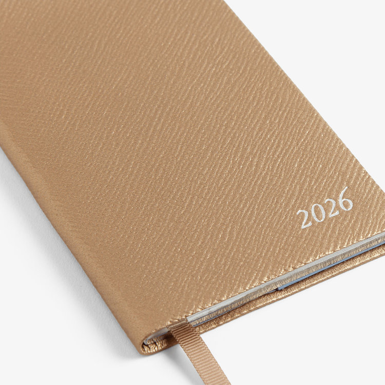 Smythson Pastegrain 2026 Panama Weekly Diary BRONZE