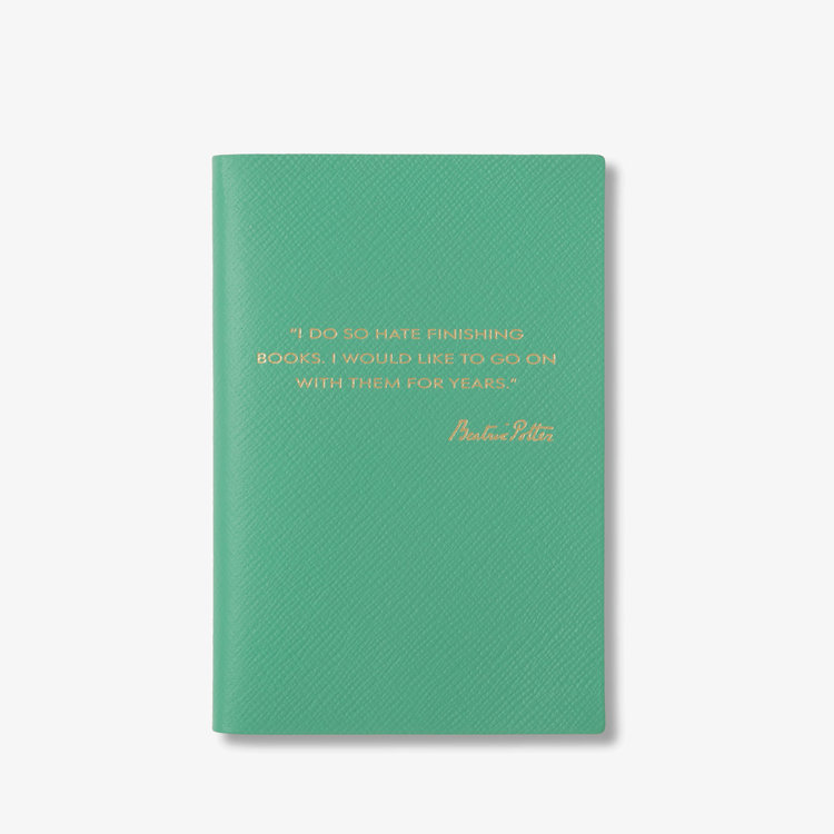 Smythson x Peter Rabbit and Friends Chelsea Notebook in Panama