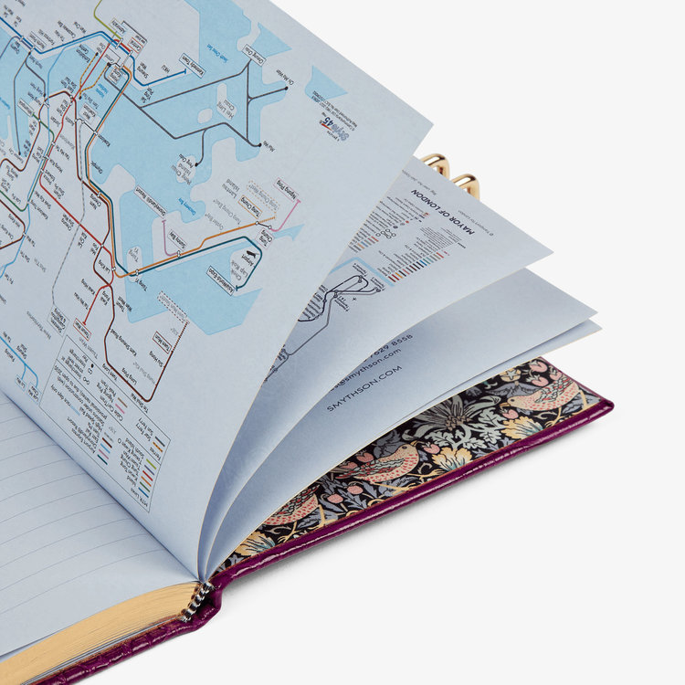 Smythson 【予約】2027 Soho Weekly Diary with Slide in Mara BRIGHT PURPLE