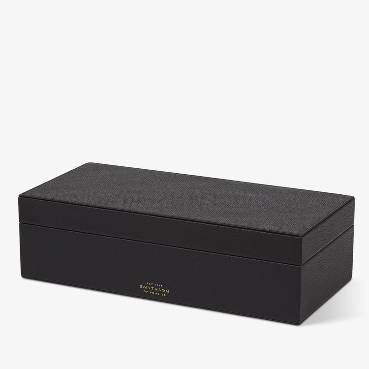 Smythson Panama Large Box BLACK