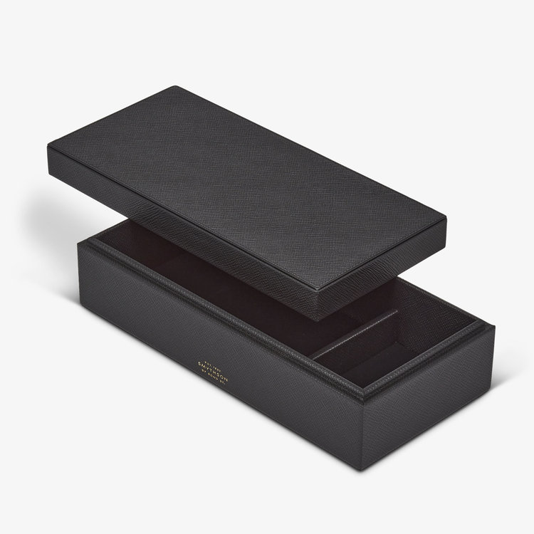 Smythson Panama Large Box BLACK