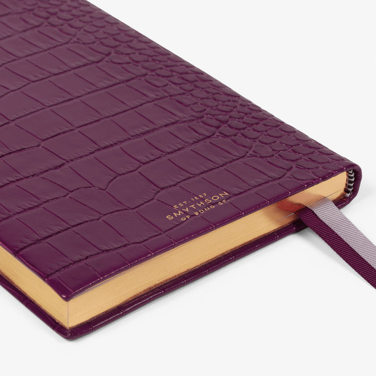 Smythson 【予約】2027 Soho Weekly Diary with Slide in Mara BRIGHT PURPLE
