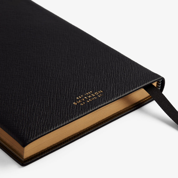 Smythson 2027 Soho Daily Diary in Pastegrain BLACK
