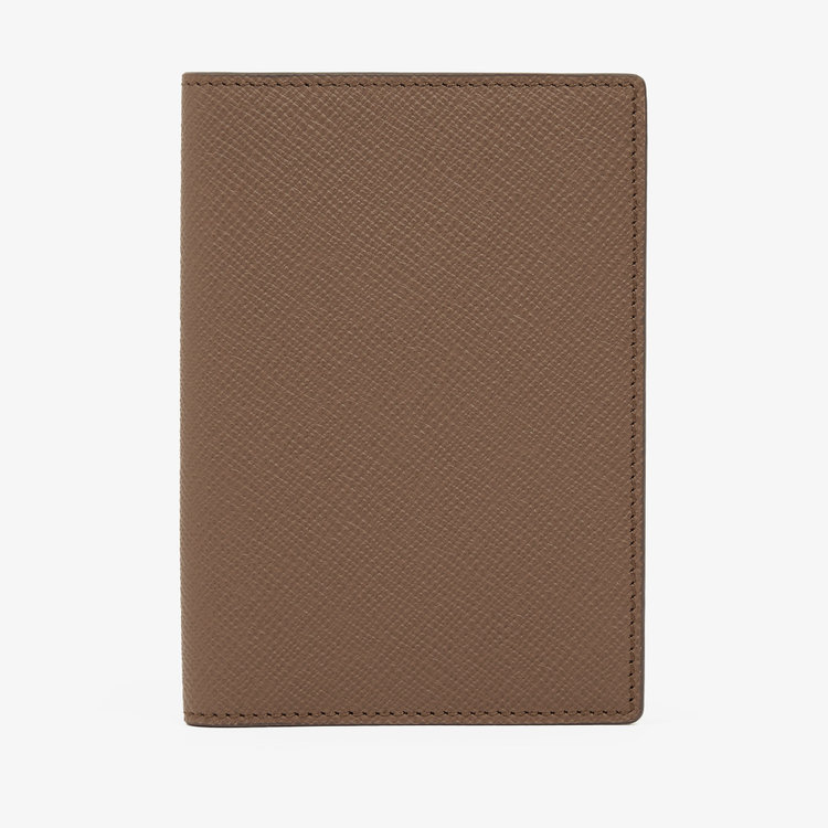 Smythson Panama Passport Cover FAWN