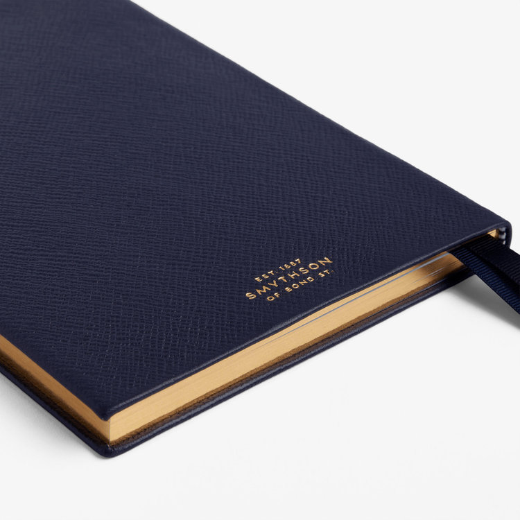 Smythson 【予約】2027 Soho Weekly Diary in Pastegrain NAVY