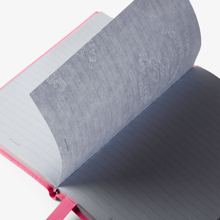 Smythson Pastegrain Chelsea Notebook FLAMINGO