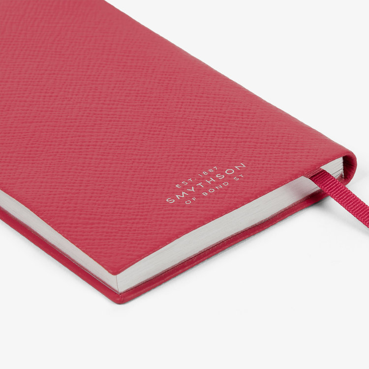 Smythson Pastegrain Panama XOXO RASPBERRY