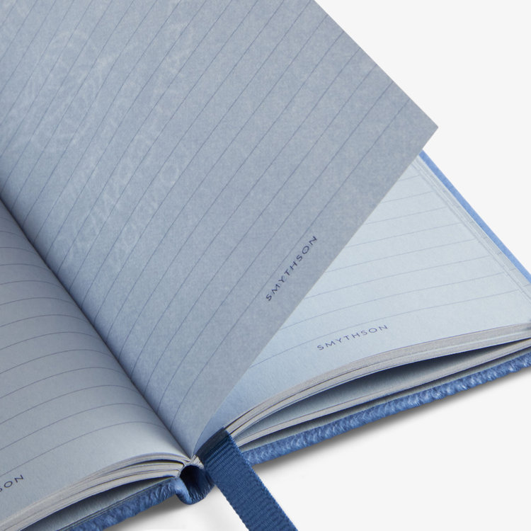 Smythson Pastegrain Wafer Smile NILE BLUE