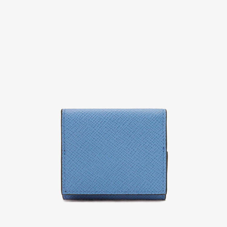 Smythson 【日本限定】Panama Coin Purse NILE BLUE