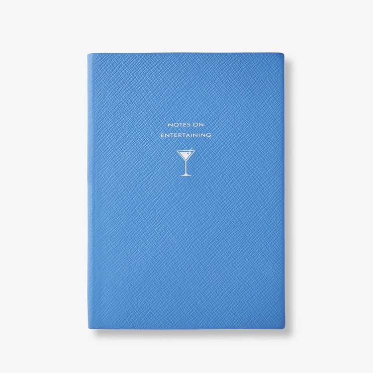 Smythson Pastegrain Soho Notes On Entertaining With Fiona Leahy NILE BLUE