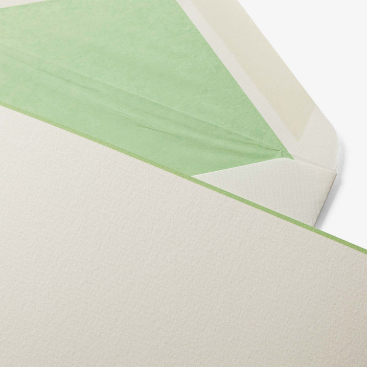 Smythson Single Border Kings Cards 10 Card Set WHITE LAID