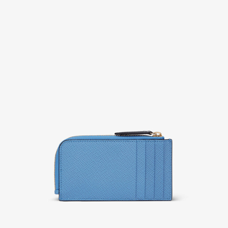 Smythson Panama 4CC Coin Purse NILE BLUE