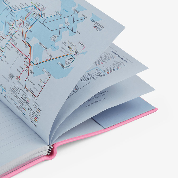 Smythson 【予約】2027 Soho Weekly Diary in Pastegrain FLAMINGO