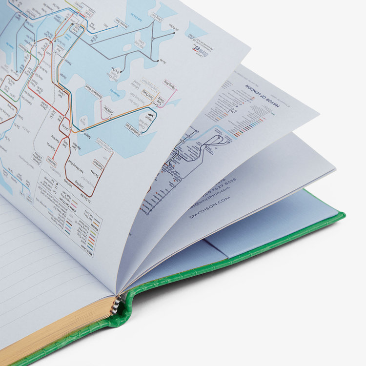 Smythson 【予約】2027 Soho Weekly Diary with Slide in Mara JADE