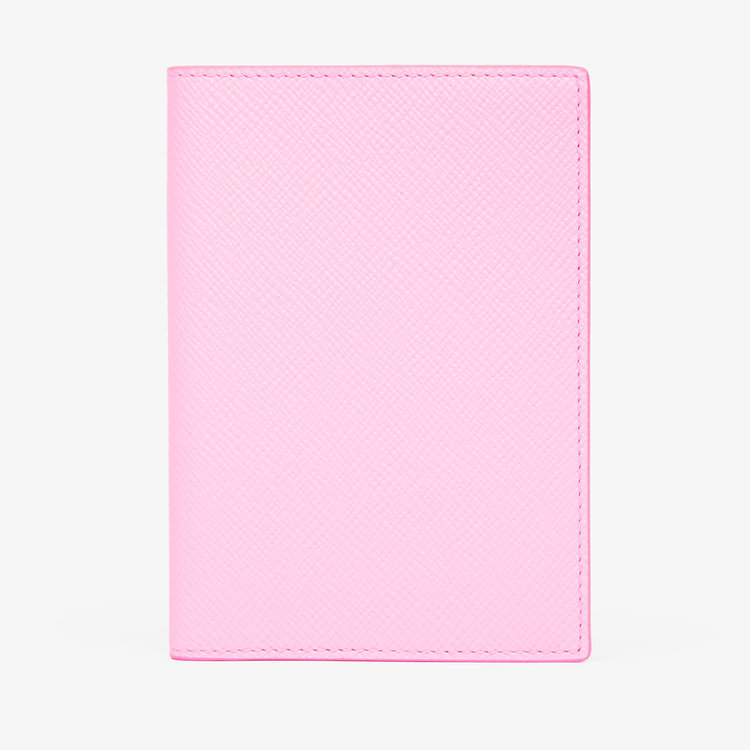 Smythson Panama Passport Cover PEARL PINK