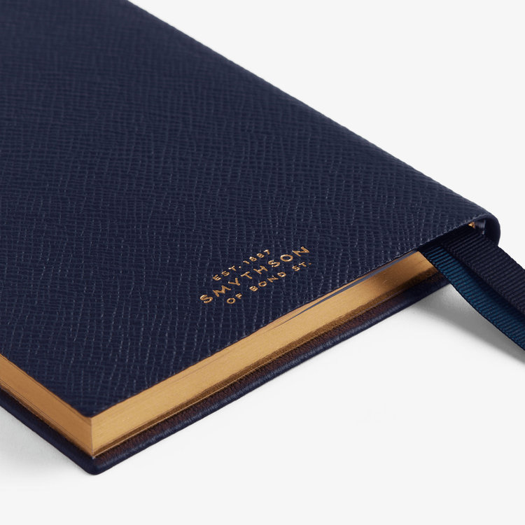 Smythson 2027 Chelsea Weekly Diary in Pastegrain NAVY