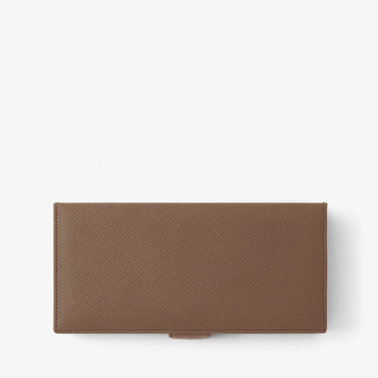Smythson Panama Cufflink Box FAWN