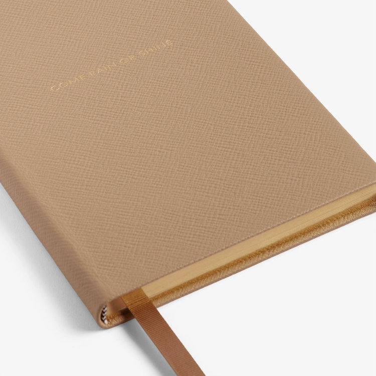 Smythson Burberry x Smythson Soho Notebook in Pastegrain BEIGE