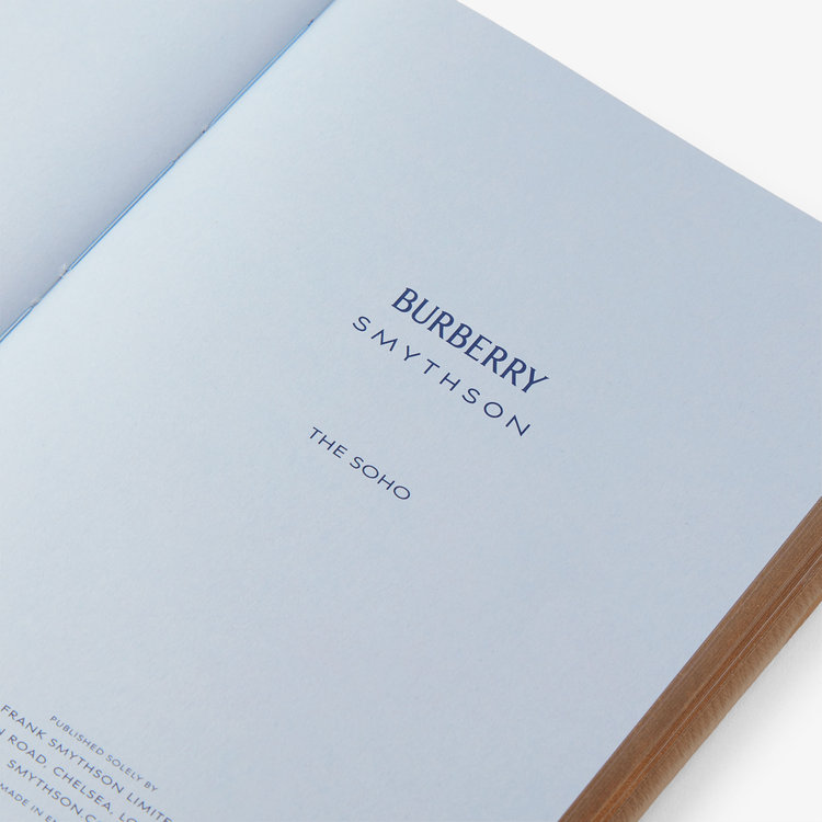 Smythson Burberry x Smythson Soho Notebook in Pastegrain BEIGE